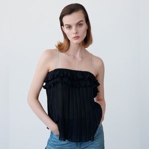 ZARA CAMISOLE TOP WITH JEWEL STRAP